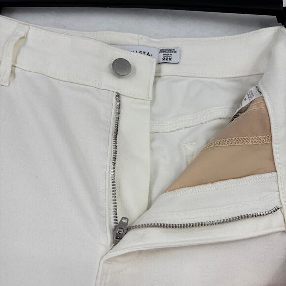 Athleta Sculptek Skinny Ankle Jeans Plus Size 22 White High Rise Stretch Denim - Picture 3 of 12